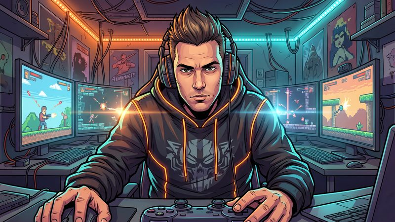 搜同网原创游戏测评视频《极速狂飙》